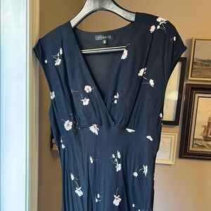 Dynamite Navy Floral Dress